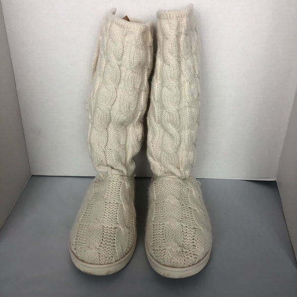 Juicy Couture White Knit Boots 